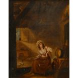 19th Century English School. The Kitchen Maid, Oil on canvas, 15.75" x 13" (40 x 33cm)