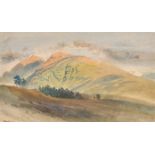 Harry John Johnson (1826-1884) British. "Ben Lui", Watercolour, Inscribed, and inscribed with motif,