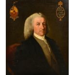18th Century English School A Bust Portrait of Robert Kirke Esq, Oil on canvas, Inscribed with s