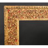 20th Century Indian School A Gilt and Red Painted Frame, rebate 38.5" x 26.5" (97.8 x 67.3cm)