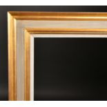 20th Century English School A Gilt and Painted Composition Frame, with a fabric slip, rebate 48"