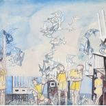 Eric Malthouse (1914-1977) British Design for Mural for Trelai Country Primary School, Ely (Card