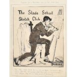 Kathleen Streatfield (fl.1898-1927) British "The Slade School Sketch Club- a Caricature of Willi