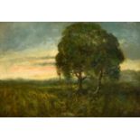 George Boyle (1826-1899) British A Landscape at Dawn, Oil on canvas, Signed, 20" x 30" (50.8 x 7