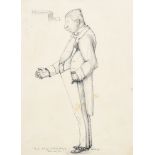 Kathleen Streatfield (fl.1898-1927) British "The Inexorable Colonel", Pen and ink, Signed, inscr