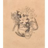 Robert Sargent Austen (1895-1973) British "Cats and Lilies", Etching (proof), Signed in pencil,