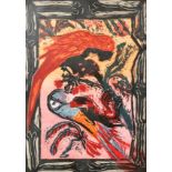 Michael Rothenstein (1908-1993) British "Macaws II, 1988", Woodcut, Signed and numbered 29/75 in