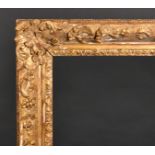 Late 19th Century European School A Gilt Composition Frame, with swept corners, rebate 45" x 35"