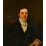 Early 19th Century English School Portrait of Joseph Stancomb of Trowbridge, Wiltshire, Oil on c