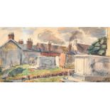 George Hooper (1910-1994) British 'Bletchingley', Watercolour on joined paper, Signed and dated