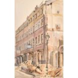 Denys George Wells (1881-1973) British "Featherstone Buildings", Holborn, Watercolour, Signed, a
