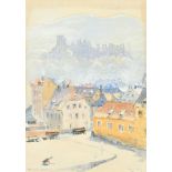 Wilfred J Lineham (19th-20th Century) British. "Heidelberg", Watercolour, Signed with initials,
