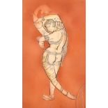 Circle of Mukul Dey (1895-1989) Indian. An Indian Dancer, Watercolour, 12.25" x 7.75 (31.1 x 18.3cm)