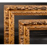 Late 18th Century English School. A Pair of Painted Carved Wood Frames, rebate 30" x 25" (76.2 x 63.