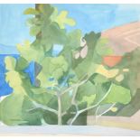 Ian Rowlands (1959- ) British. "The Fig Tree, Symi", Watercolour, Inscribed verso, 9.5" x 10" (24 x