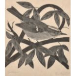 Eric Daglish (1894-1966) British. "Goldcrest", Woodcut, Signed and inscribed in pencil, 4.5" x 3.75"