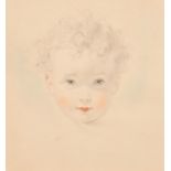 Manner of Thomas Lawrence (1769-1830) British. A Head Study of a Young Boy from the Locke Family, Wa