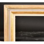 20th Century English School. A Gilt and Painted Composition Frame, with a white slip, rebate 36" x 3