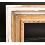18th Century English School. A Partially Carved Giltwood Hollow Frame, (partly restored) rebate 34.5