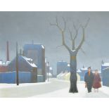 Folmer Bendtsen (1907-1993) Danish. 'A Winter's Day in Copenhagen', Oil on canvas, Signed and dated