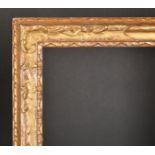 18th Century Italian School. A Carved Giltwood Frame, rebate 30.75" x 22" (78.2 x 55.8xm)