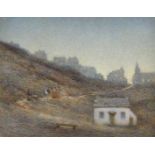 Herbert Dalziel (1858-1941) British. "The New Suburb", Watercolour, Signed, inscribed and dated 1903