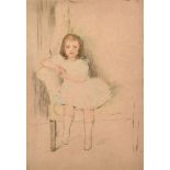 Mathilde de Cordoba (1871-1942) American. Portrait of Hester Gatty (1906-1973), Etching, Inscribed o