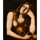 Circle of Guido Reni (1575-1642) Italian. The Penitent Magdalene, Oil on canvas, 26" x 22" (66 x 55.