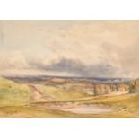William Callow (1812-1908) British. "Malvern Common, Worcestershire", Watercolour, Signed, inscribed
