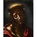 Circle of Carlo Dolci (1616-1686) Italian. Crown of Thorns, Oil on canvas, 11.75" x 9.75" (29.8 x