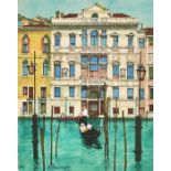 Wilfred Fairclough (1907-1996) British. "Venice - Palazzo Moncenigo", Watercolour, Signed and