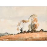 Edward Wesson (1910-1983) British. An Autumnal Landscape, Watercolour, Signed, 12.25" x 16.75" (31.1