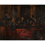 Attributed to Walter Richard Sickert (1860-1942) British. "The Inauguration of London Underground"