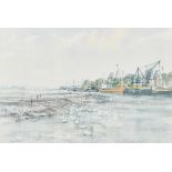 Ian Hay (1940- ) British. "Mistley", Watercolour, Signed and dated '80, 12.25" x 17.75" (31.1 x