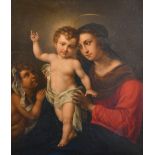 After Carlo Dolci (1616-1686) Italian. The Madonna and Child with the Infant John the Baptist, Oil