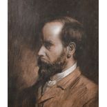 Early 20th Century French School. Bust Portrait of a Man, Pastel, 19.75" x 16.5" (50.2 x 42cm)