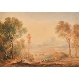 Anthony Vandyke Copley Fielding (1787-1855) British. An Extensive Landscape, Watercolour, Signed