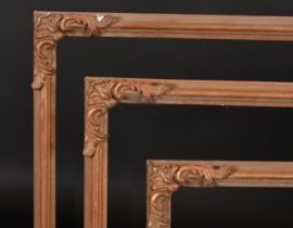 20th Century English School. A Set of Three Painted Composition Frames, rebate 40.5" x 27.75" (102.9