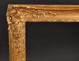 20th Century English School. A Painted Composition Frame, with swept centres and corners, rebate 48"