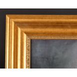 20th Century English School. A Gilt Frame with an inset print by Earl Moran, rebate 35.75" x 17.