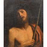 After Giovanni Francesco Barbieri 'Guercino' (1591-1666) Italian. Ecco Homo, Oil on canvas, Unframed