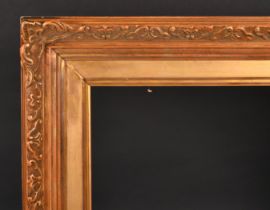 20th Century English School. A Painted Composition Frame, with swept centres and corners, rebate 50"