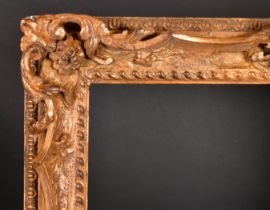 Late 18th Century English School, A Carved Giltwood Frame with swept and pierced centres and