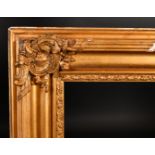 19th Century European School. A Gilt Composition Horizontal Frame, with swept corners and ornate