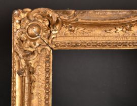 Late 18th Century English School, A Carved Giltwood Frame with swept centres and corners, rebate 30"