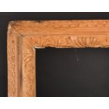 18th Century English School. A Stripped Carved Wood Frame, rebate 30.5" x 25" (77.5 x 63.5cm)