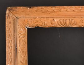 18th Century English School. A Stripped Carved Wood Frame, rebate 30.5" x 25" (77.5 x 63.5cm)