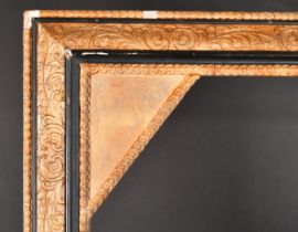 19th Century English School. A Gilt and Painted Frame, with octagonal slip, rebate 59.5" x 19.5" (