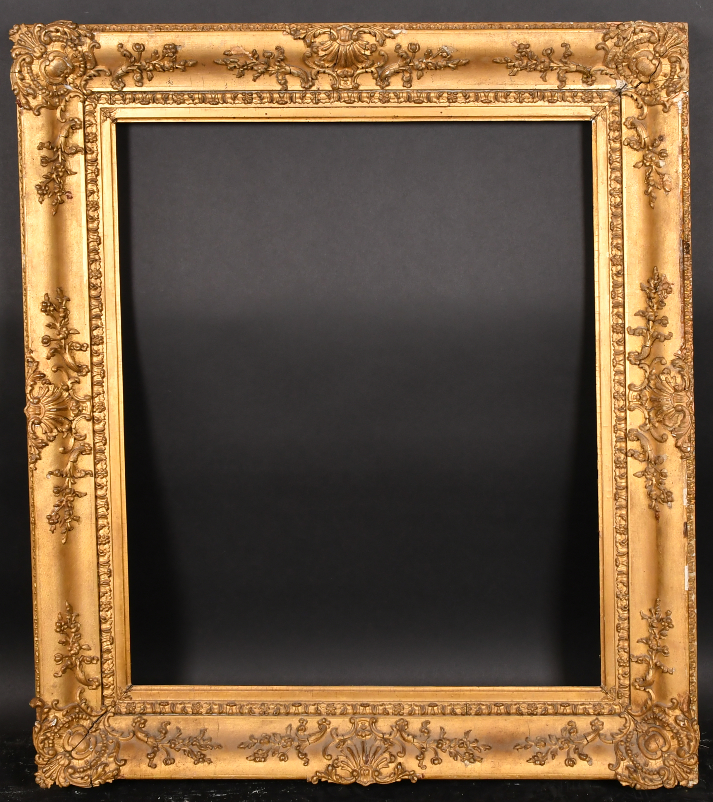 19th Century English School. A Gilt Composition Frame, with swept centres and corners, rebate 30" - Image 2 of 3