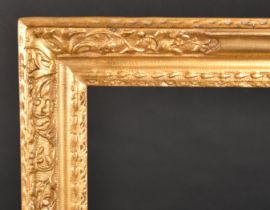 Late 18th Century English School. A Carved Giltwood Panelled Frame, rebate 50" x 41.25" (127 x 104.